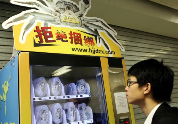 Crabs vending machine