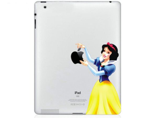 Snow-white iPad sticker