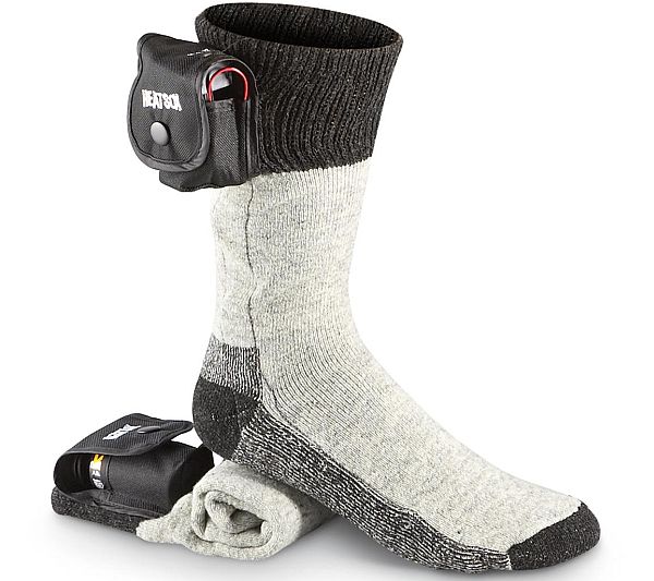 Battery heated socks