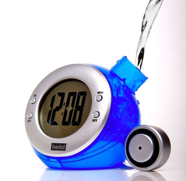 Water motorized alarm clock