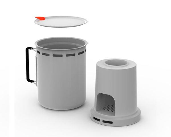 Portable camping stove by studio Gorm