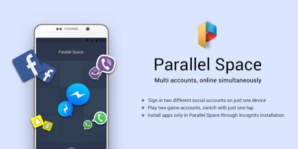 Parallel space multi accounts