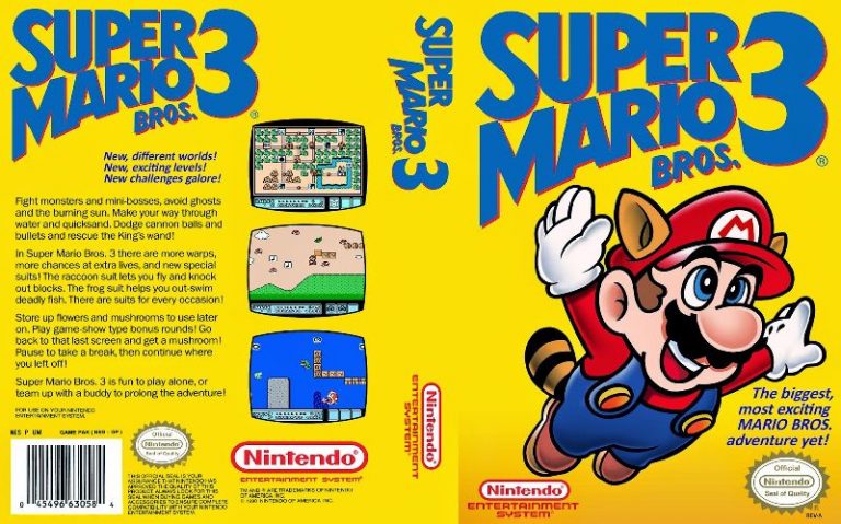 Super Mario Bros. 3 –– Nintendo Entertainment System, 1990 - Gizmo Chunk