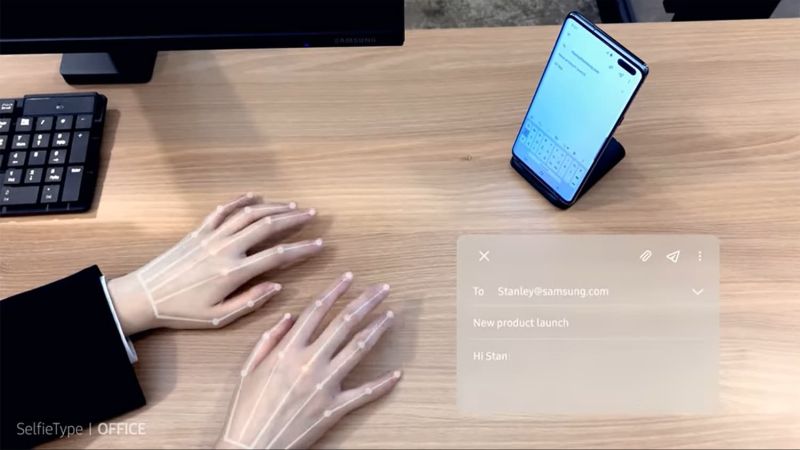 Samsung’s latest invisible keyboard